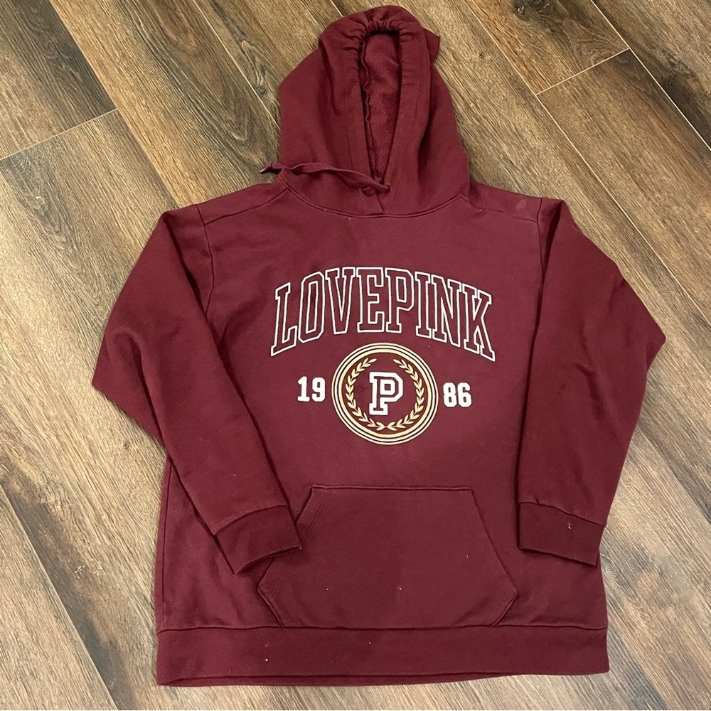 Victoria's Secret PINK HERITAGE LOGO 1986 CAMPUS PULLOVER HOODIE Women’s